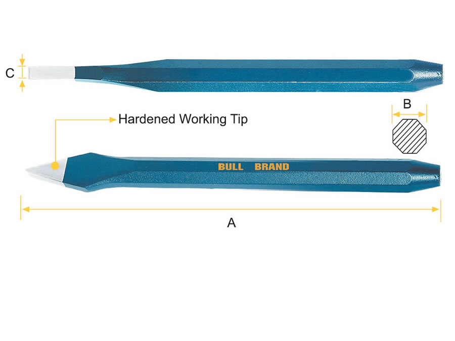Cape Chisel - Oct Shank, British Specification