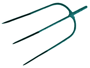 F3RB Three Round Tine Bar Socket Fork Head